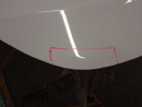 Rear door audi white - audi, right