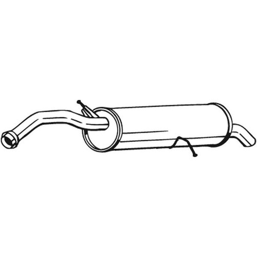 Rear muffler for citroen - muffler,