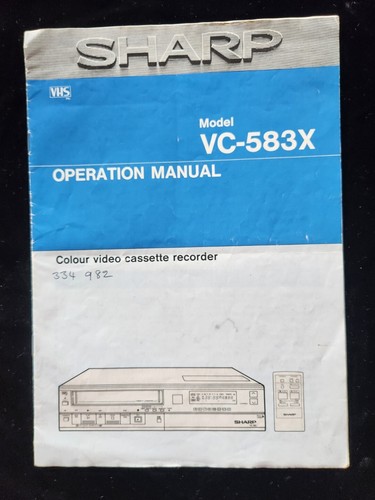 Sharp vintage operation - operation, manual