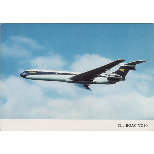 Postcard boac vc10 aircraft - postcard,