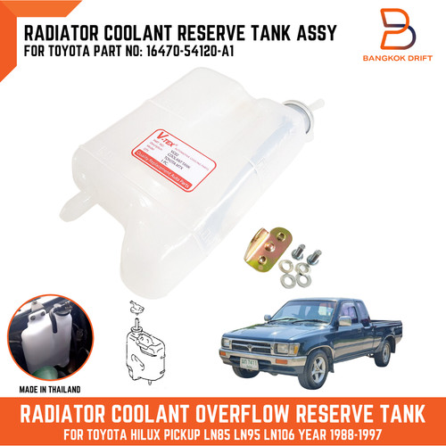 Radiator coolant overflow - radiator,