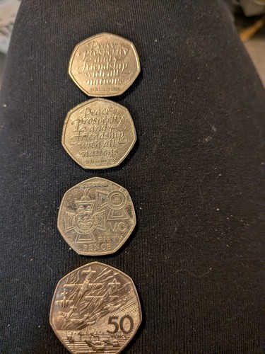Collectible 50p coins - x,