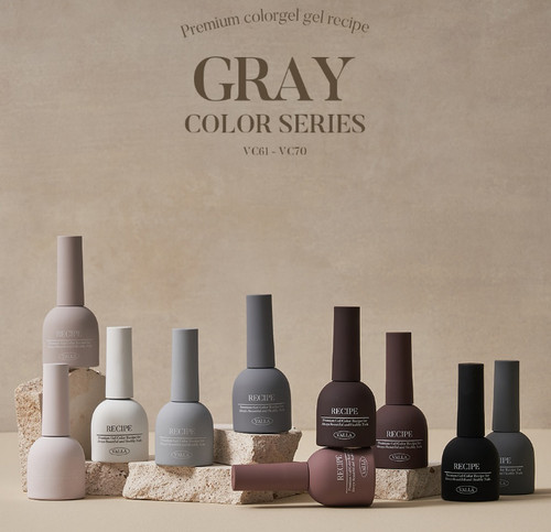 Valla solid color - solid, gray