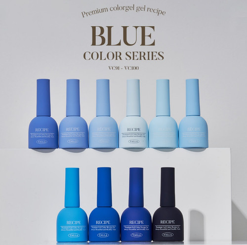 Valla solid color gel blue - solid,
