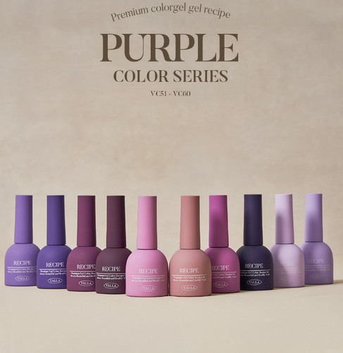 Valla solid color gel purple - gel,