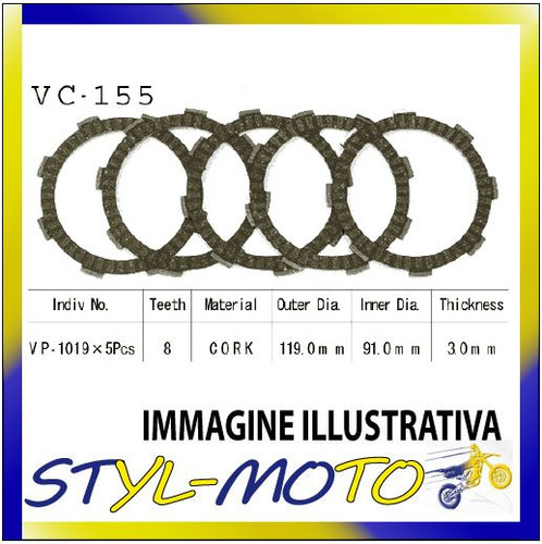 Clutch cork disc kit - clutch,