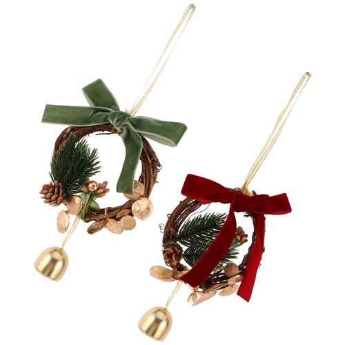 2pcs christmas metal bells - 2pcs,